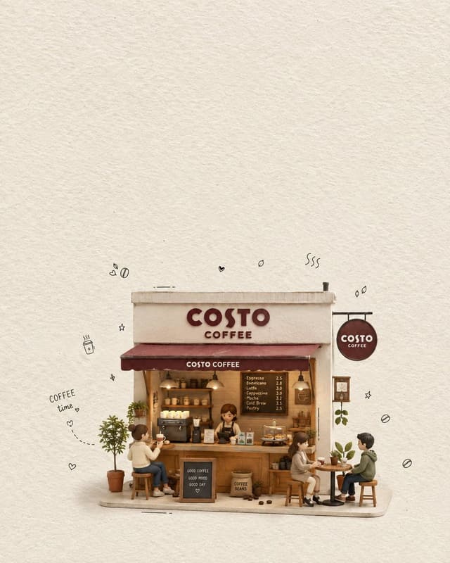 Product Marketing - Minimalist 3D Miniature Coffee Shop — output