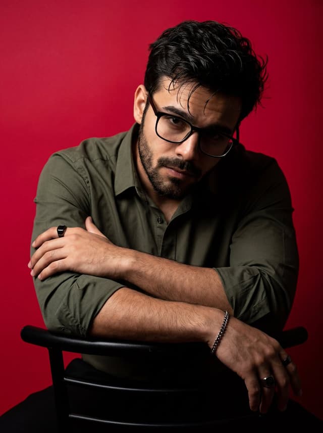 Profile / Avatar - Dramatic High Contrast Studio Portrait — output