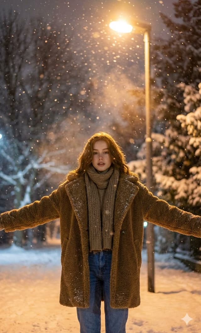 Nighttime Winter Scene with Strict Face Identity Lock — output