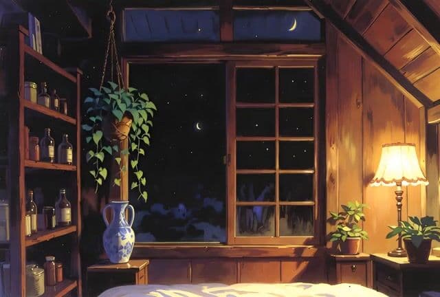 Cozy Vintage Japanese Anime Interior — cover