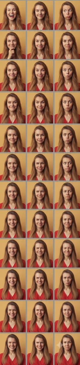 Comic / Storyboard - Multi-Panel Expression Grid — output