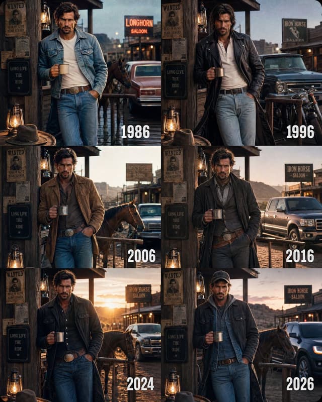 Comic / Storyboard - Decade Time Travel Photography Template — output