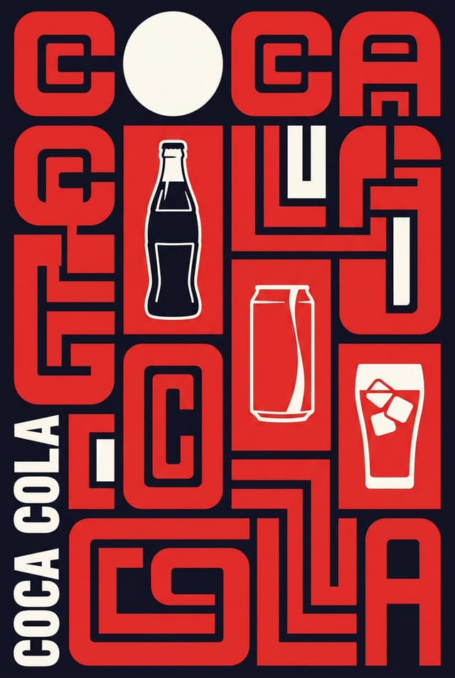 Neo-Constructivist Typographic Brand Poster — output