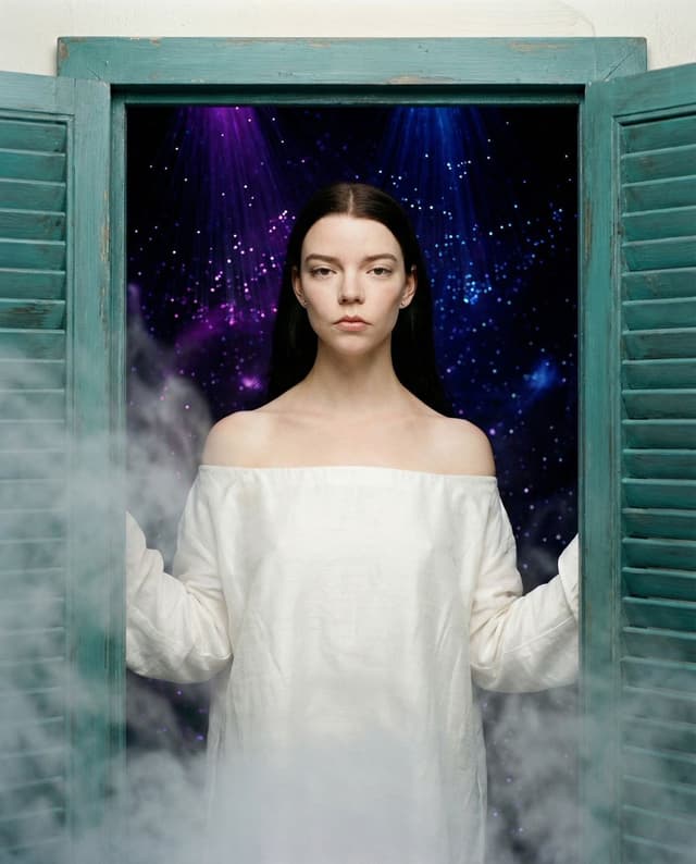 Product Marketing - Anya Taylor Joy Cosmic Threshold Prompt — output
