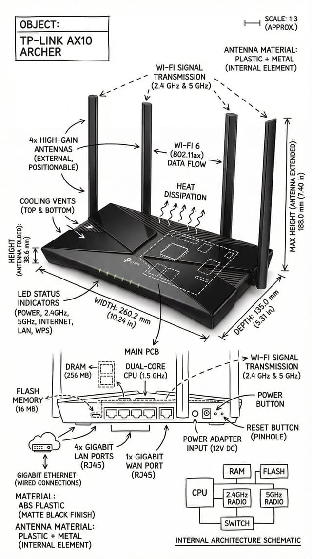 Infographic / Edu Visual - Infographic Image with Technical Annotation Overlay — output