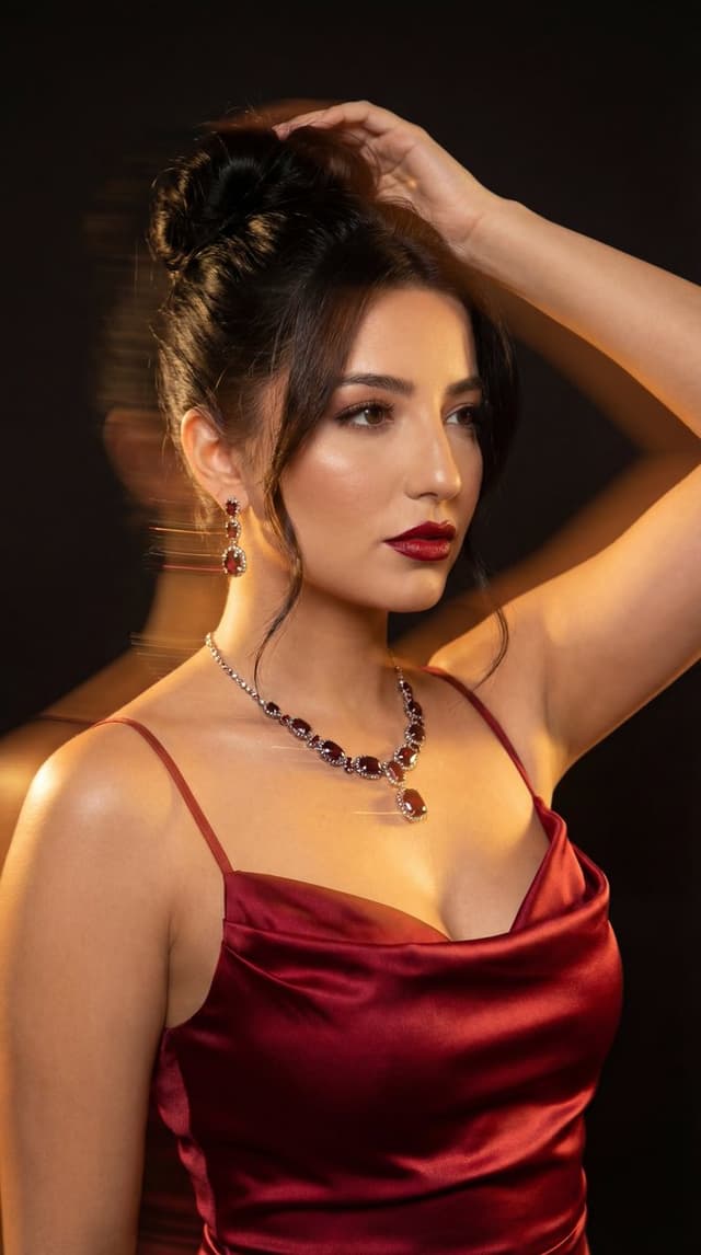 Vogue-Style Cinematic Portrait in Red Satin (Duplicate) — output