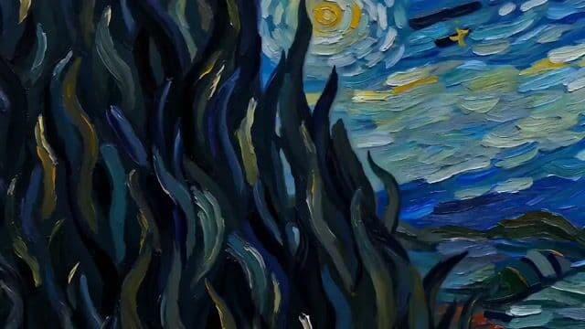 Van Gogh Post-Impressionism Abstract Animation Prompt — cover