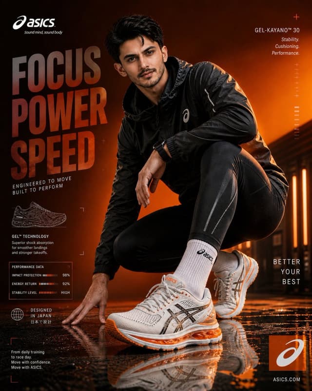 Product Marketing - Premium ASICS Sportswear Advertisement — output
