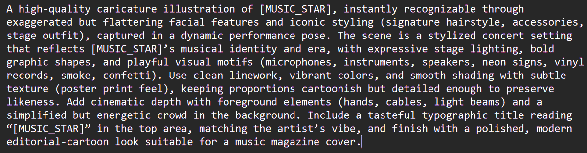 Product Marketing - Music Star Poster Generation Template — output