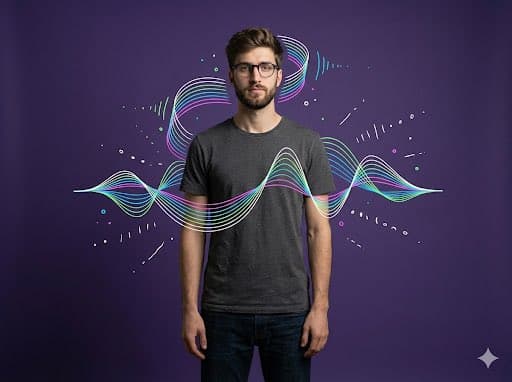 Poster / Flyer - Abstract Audio Visualization Portrait — output
