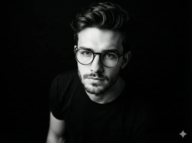 Black and White Portrait Generation Prompt — output