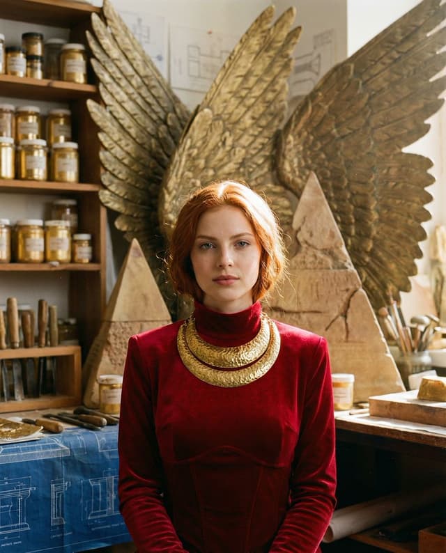 Social Media Post - Ancient Restoration Atelier Editorial Portrait — output
