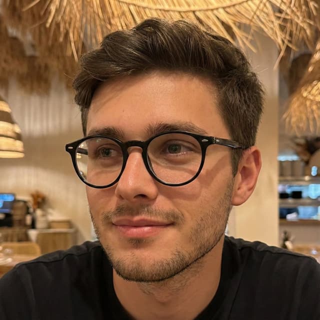 Close-Up Portrait with Facial Reference and Glasses — output