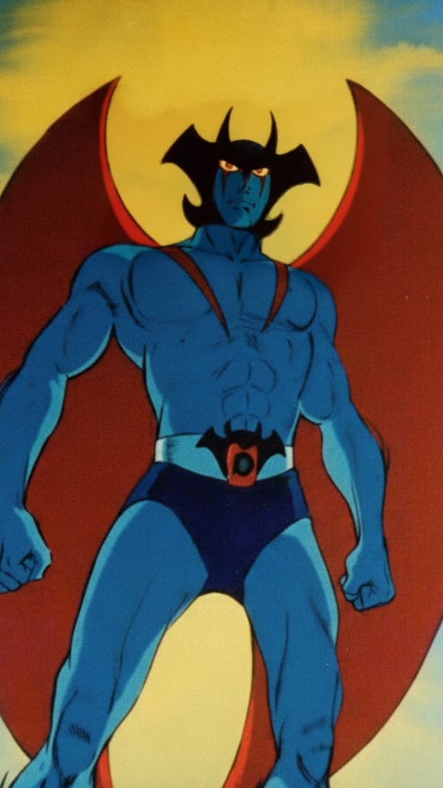 Game Asset - Devilman Anime Keyframe in 3DCG Style — output