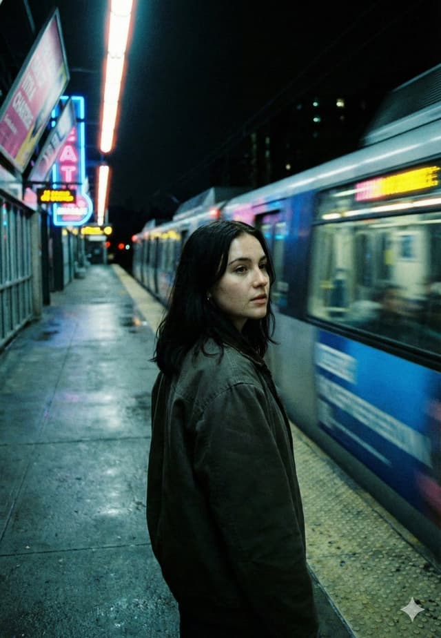 Neo-Noir Cinematic Street Photography in Subway — output