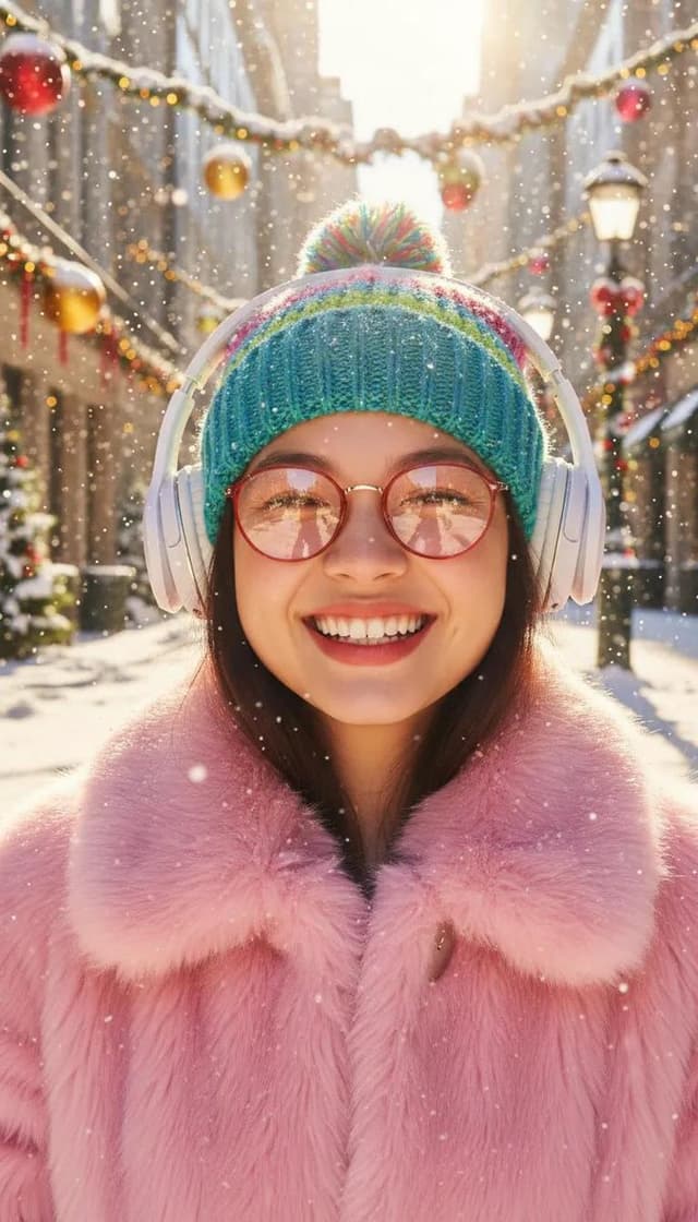 Cinematic Holiday Lifestyle Portrait Prompt — output