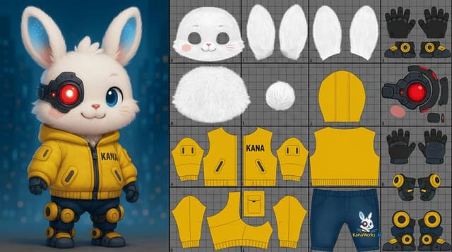 Prompt for UV Unwrapping a 3D Model — output
