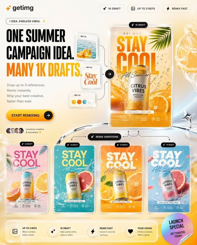 Product Marketing - Summer AI Tool Launch Poster — output