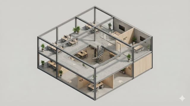Infographic / Edu Visual - Minimalist 3D Isometric Architectural Diorama — output
