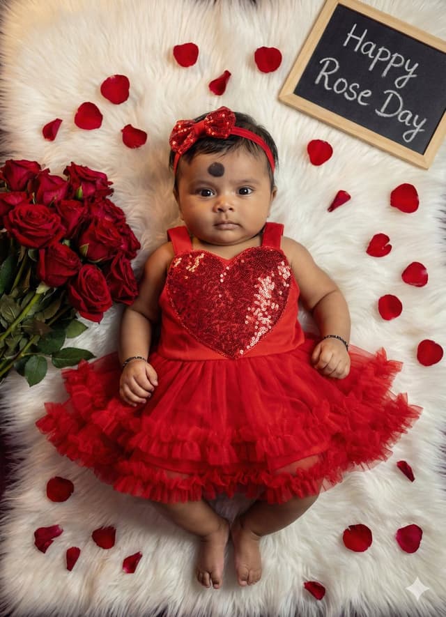Valentine's Day Baby Girl Portrait Prompt — output