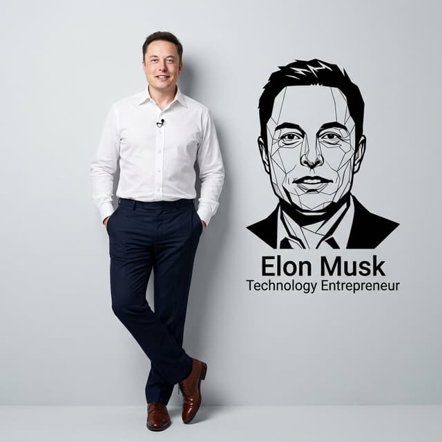 Professional Character Portrait with Graphic Branding Prompt — output