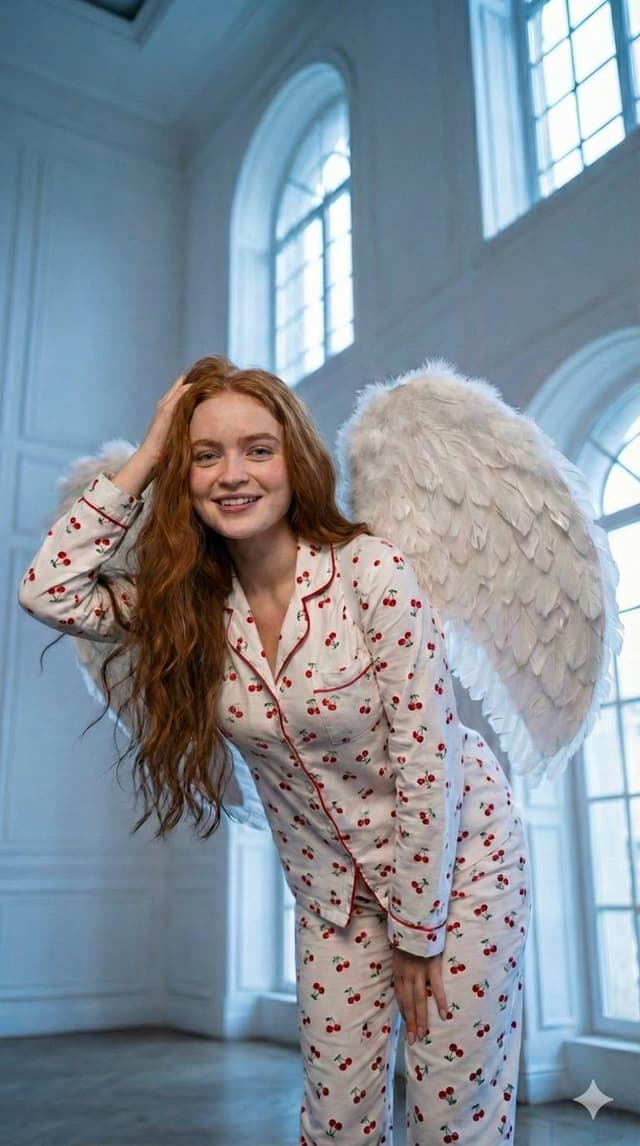 Low-Angle Angel Wings Portrait — output
