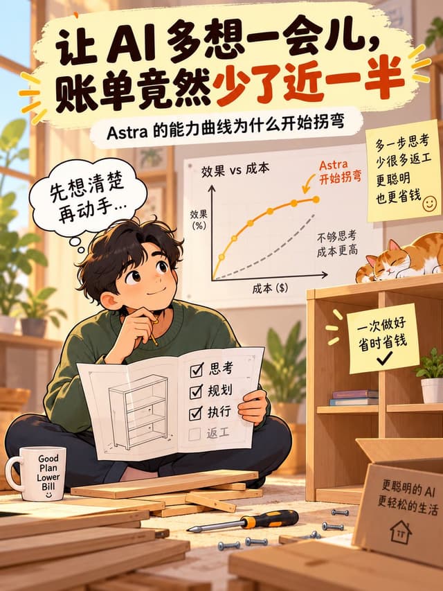 Infographic / Edu Visual - AI Thinking Saves Cost Poster — output