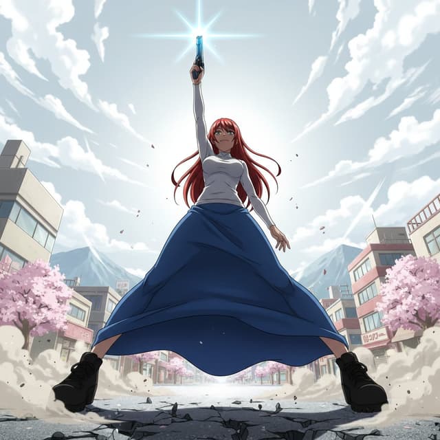 Game Asset - Nano Banana Prompt for Heroic Low-Angle Pose with Beam Weapon — output