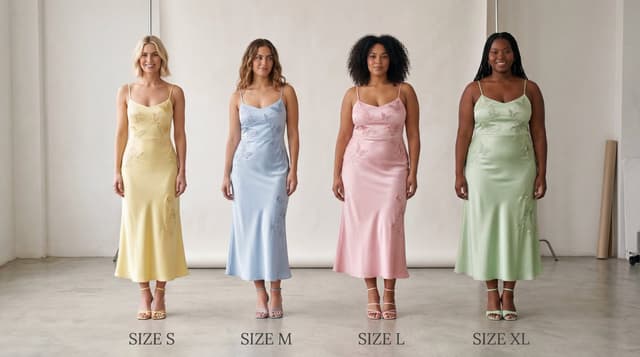 E-commerce Main Image - Realistic Size Range Fashion Lineup — output