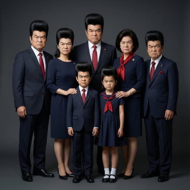 Hyper-Realistic Family Portrait with Identical Faces — output
