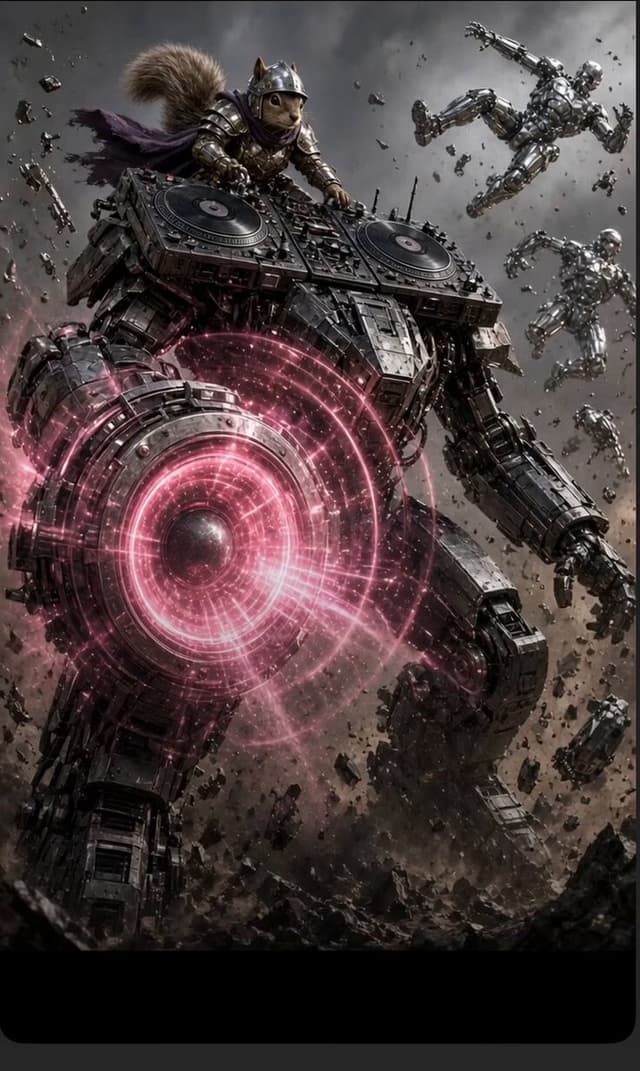 Knightsquirrel vs Robots Mech