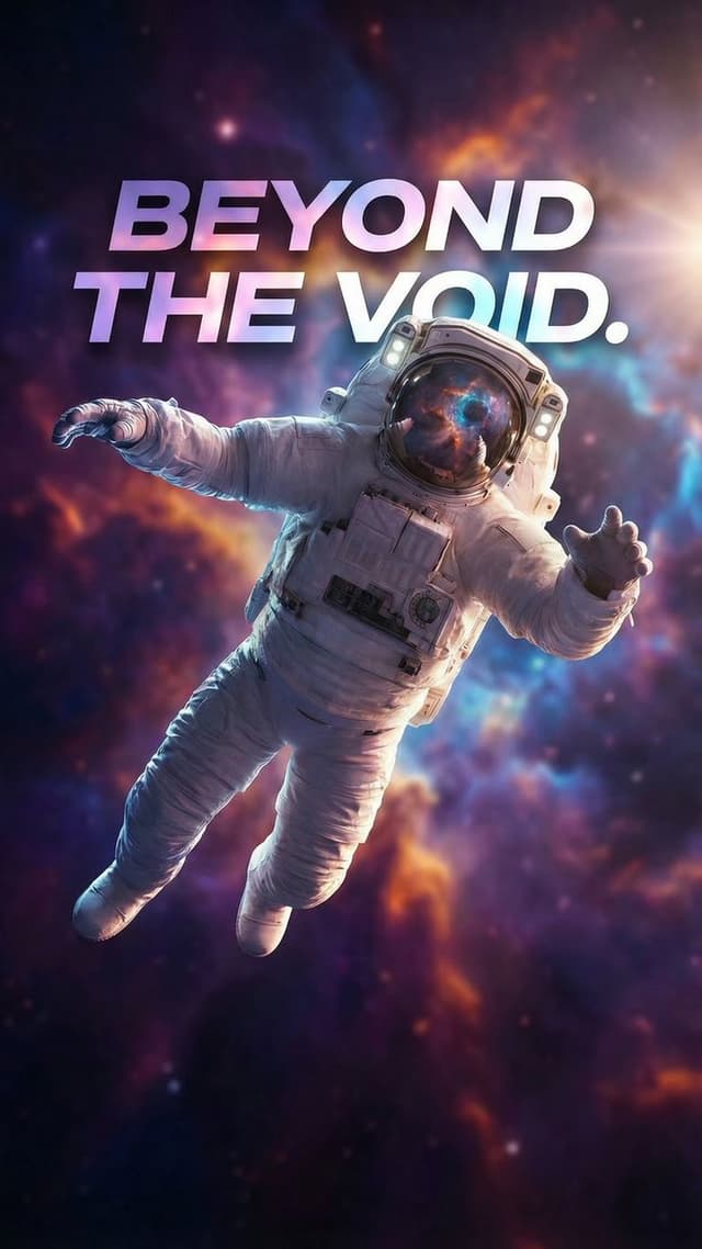 YouTube Thumbnail - Sci-Fi Book Cover with Layered Text — output