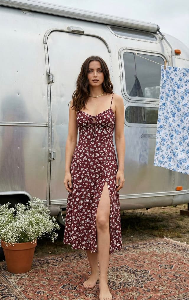 Bohemian Summer Airstream Portrait Prompt — output