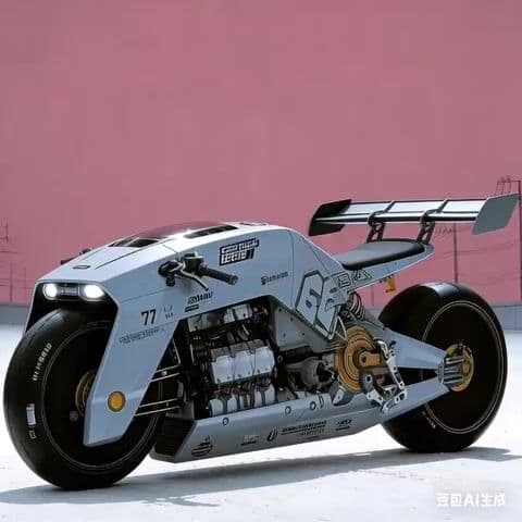 Future Industrial Sci-Fi Motorcycle Video Generation — cover