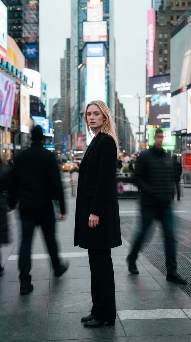 High Fashion Magazine Pictorial in Times Square — output