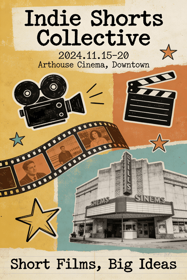 Quirky Independent Short Film Festival Poster — output