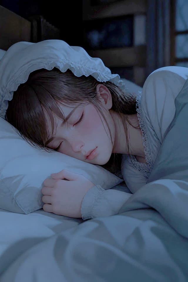 Profile / Avatar - Sleeping Woman in Nightcap — output
