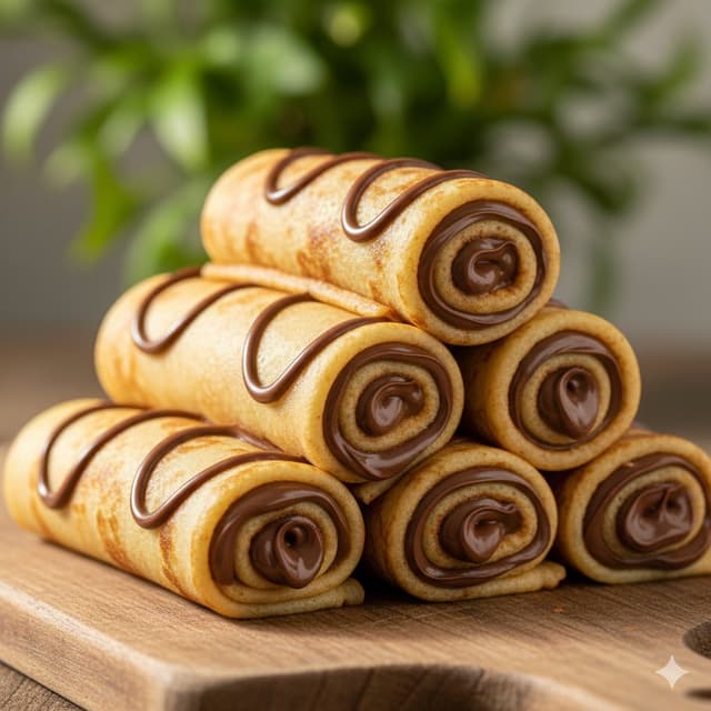Cinematic Food Ad of Chocolate Crepes — output