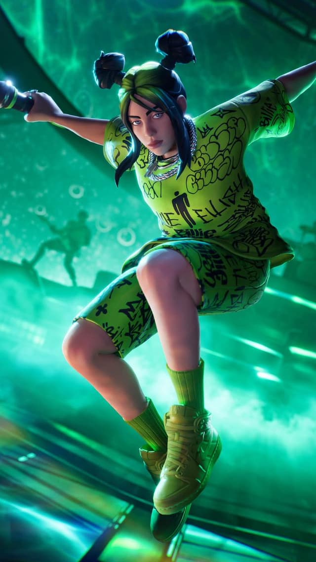 Game Asset - Billie Eilish Fortnite-Style 3D Character Render — output