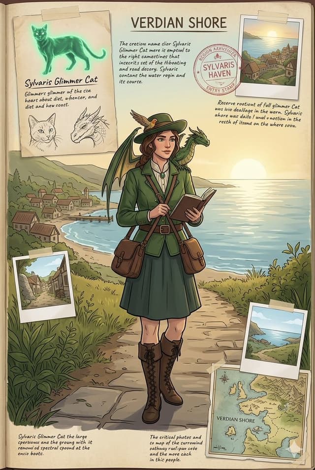 Comic / Storyboard - Fantasy Field Journal Illustration — output