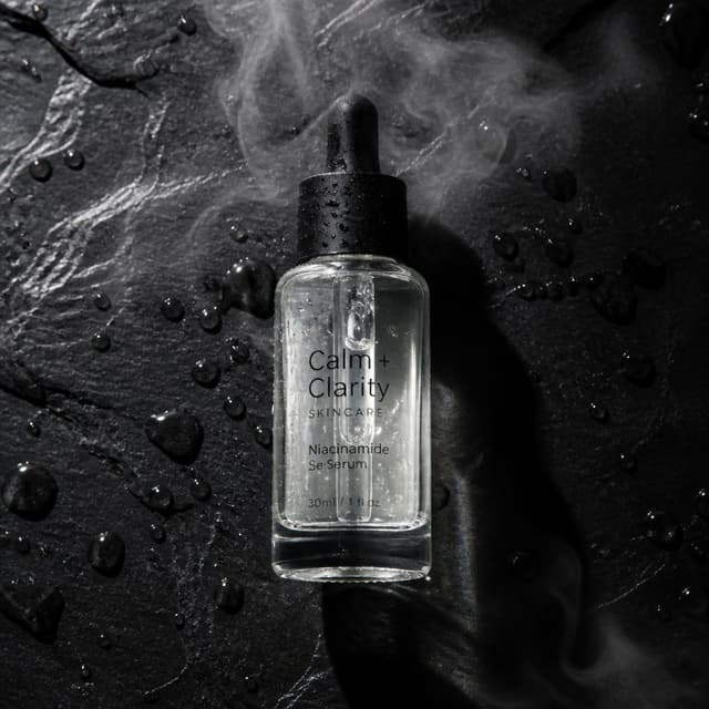 E-commerce Main Image - Editorial Product Shot on Wet Slate — output