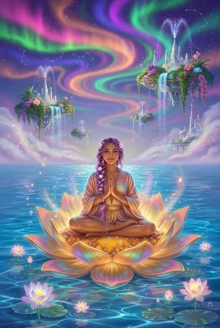 Psychedelic meditation lotus video — cover