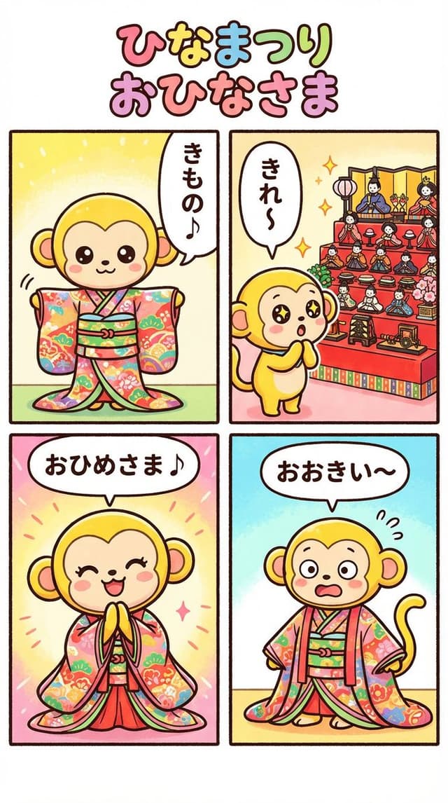 Nano Banana Pro 4-panel comic: Hina Matsuri — output