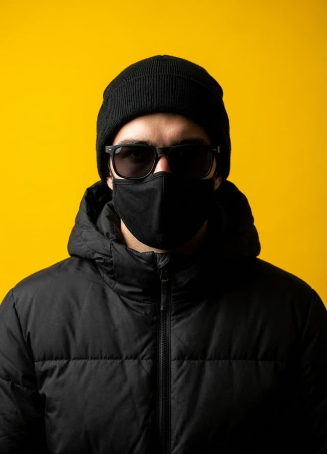 Minimalist Studio Portrait with High Contrast — output