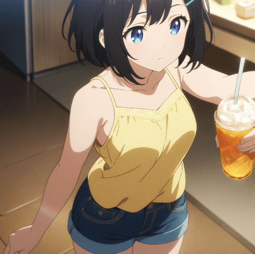 Character Prompt with Drinking Action for Anifusion/Nano Banana — output