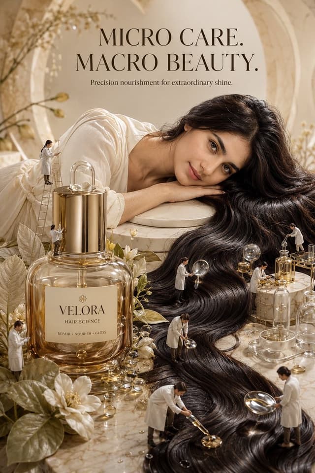 Product Marketing - Luxury Beauty Campaign Surreal Miniature — output