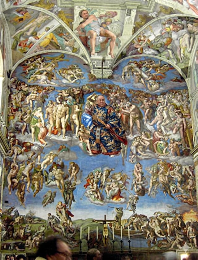 Poster / Flyer - Sistine Chapel Last Judgment Style — output