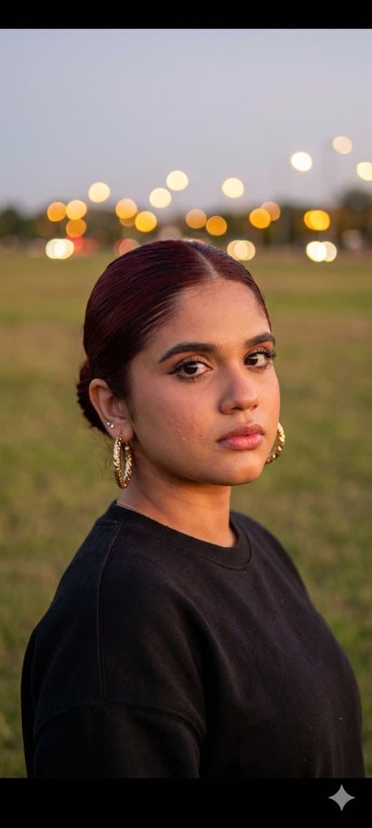 Profile / Avatar - Contemplative Woman at Twilight — output