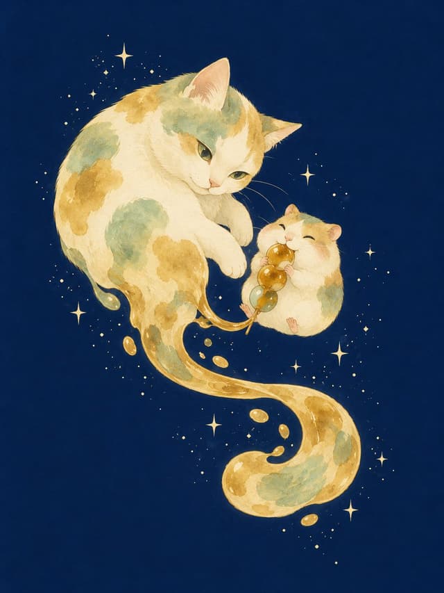 Comic / Storyboard - Mitarashi Calico Cat and Hamster — output