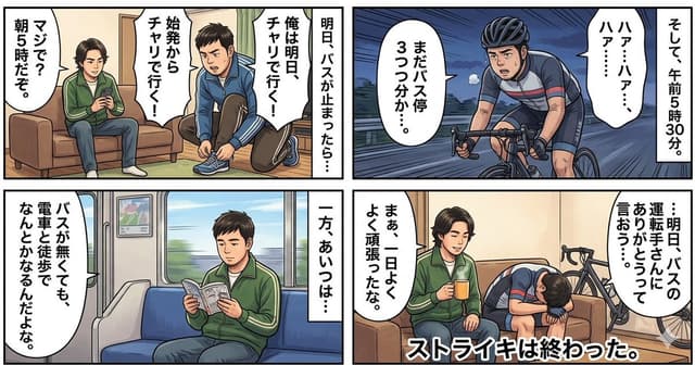 Comic / Storyboard - Four-Panel Manga Generation: If the Bus Stops Tomorrow — output